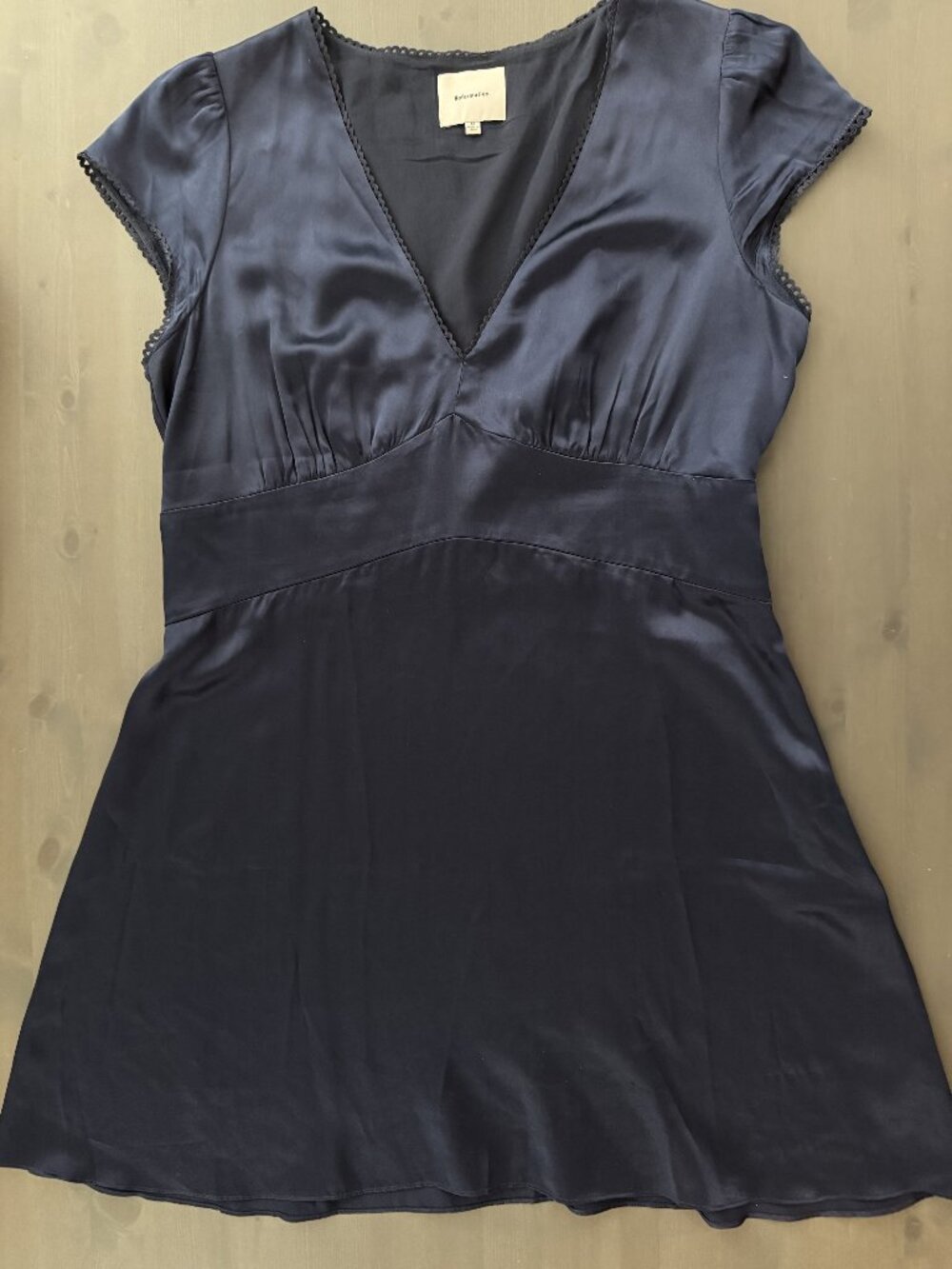Reformation - Amellia Silk Dress - Blue - 12